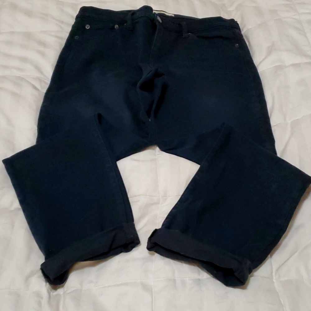 Women's Gap Black 1969 Denim Jeans 31 Real Straight 31R